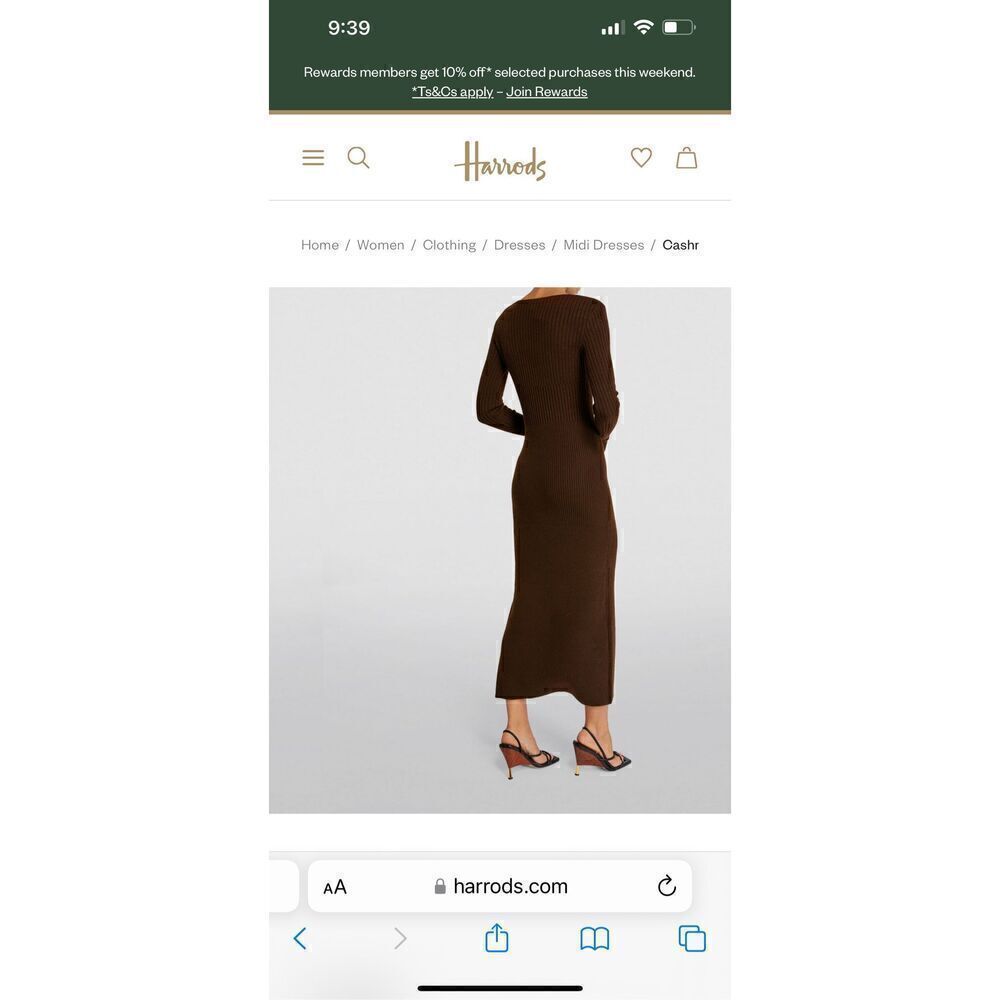 Frame Ribbed Cashmere U-Neck Dress NWT medium - Picture 8 of 15